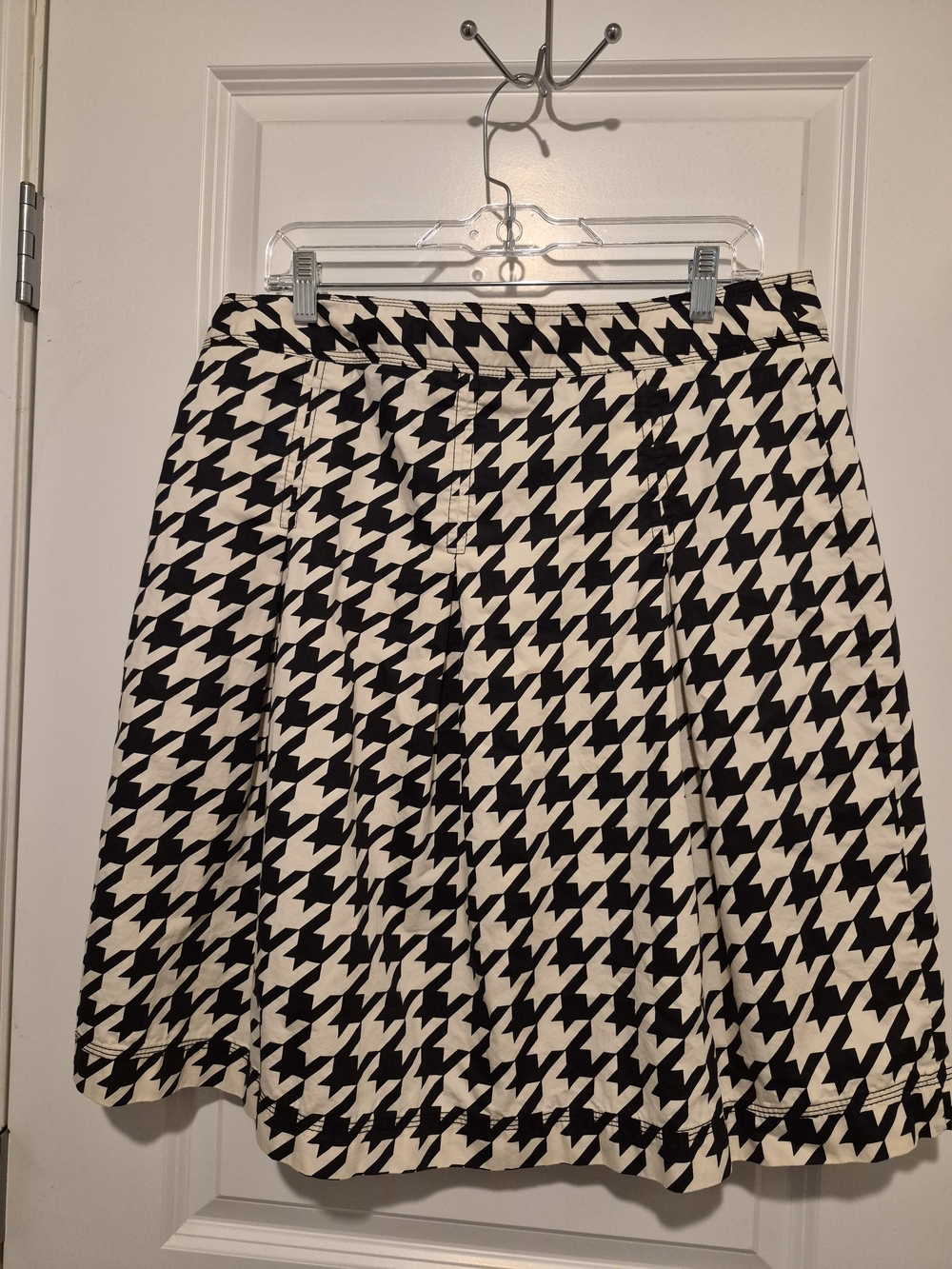 Merona Black and White Houndstooth Skirt
